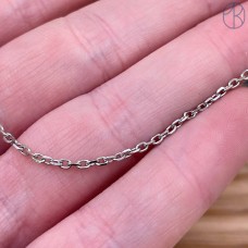 Цепь сталь №104С цвет серебро 1,7 мм