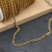 Цепь сталь №106С цвет золото 2,5 мм