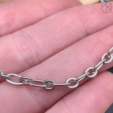 Цепь сталь №118С цвет серебро 5 мм