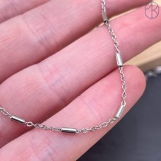 Цепь сталь №130С цвет серебро 4 мм