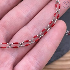 Цепь сталь №159С цвет серебро 9 мм