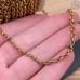 Цепь сталь №96-1С цвет золото 5 мм