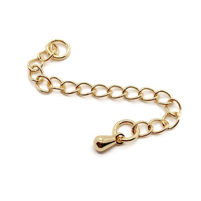 Цепочка удлинительная, цвет золото 5 см 