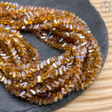 Чешское стекло №164 6,5 мм треугольник