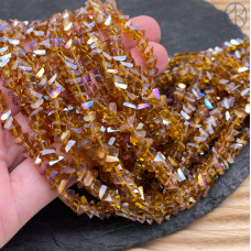 Чешское стекло №164 6,5 мм треугольник