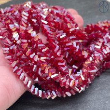 Чешское стекло №166 6,5 мм треугольник