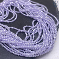 Циркон огранка бледно-фиолетовый 2 мм (кубический цирконий, фианит) 