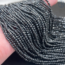 Циркон огранка черный №1 2 мм (кубический цирконий, фианит) 