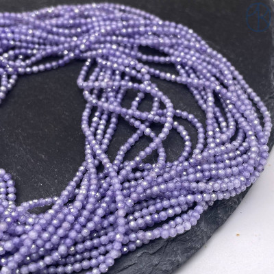 Циркон огранка фиолетовый 2 мм (кубический цирконий, фианит) 