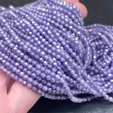 Циркон огранка фиолетовый 3 мм (кубический цирконий, фианит) 