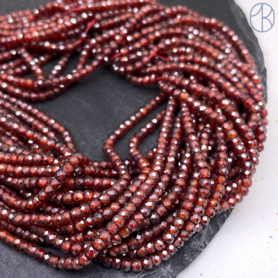 Циркон огранка гранатовый рондель 3 мм (кубический цирконий, фианит) 