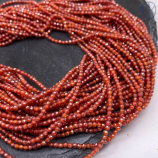 Циркон огранка красно-коричневый 2 мм (кубический цирконий, фианит) 