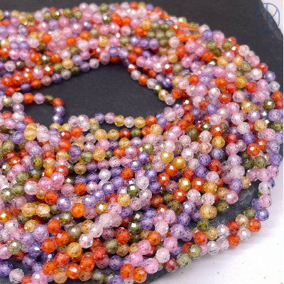 Циркон огранка микс 4 мм (кубический цирконий, фианит) 