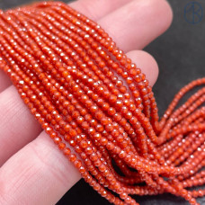 Циркон огранка оранжевый 2 мм (кубический цирконий, фианит) 