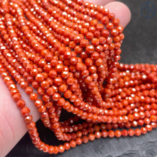 Циркон огранка оранжевый непрозрачный 3 мм (кубический цирконий, фианит) 