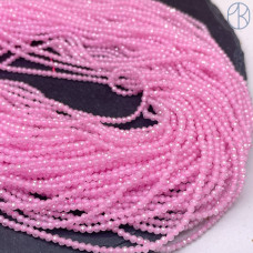 Циркон огранка розовый 2 мм (кубический цирконий, фианит) 