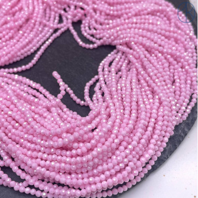 Циркон огранка розовый непрозрачный 2 мм (кубический цирконий, фианит) 