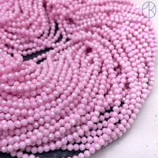 Циркон огранка розовый непрозрачный 3 мм (кубический цирконий, фианит) 