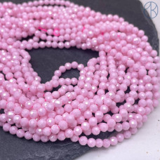 Циркон огранка розовый непрозрачный 4 мм (кубический цирконий, фианит) 