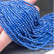 Циркон огранка синий непрозрачный 2 мм (кубический цирконий, фианит) 