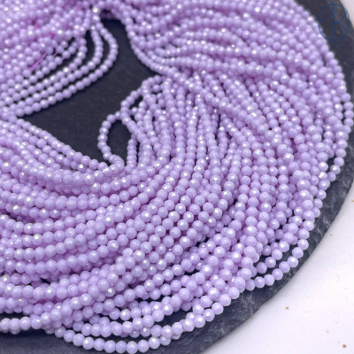 Циркон огранка сиреневый непрозрачный 2 мм (кубический цирконий, фианит) 