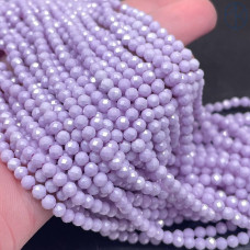 Циркон огранка сиреневый непрозрачный 3 мм (кубический цирконий, фианит) 