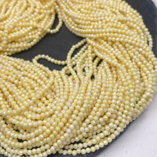 Циркон огранка желтый непрозрачный 2 мм (кубический цирконий, фианит) 