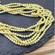 Циркон огранка желтый непрозрачный 3 мм (кубический цирконий, фианит) 