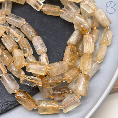 Цитрин фриформ цилиндр ~ 11-12 мм