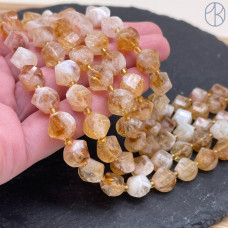 Цитрин крученая огранка 10 мм Цитрин крученая огранка 10 мм