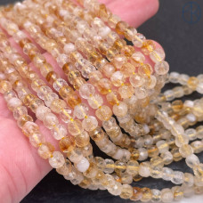 Цитрин куб огранка 4 мм