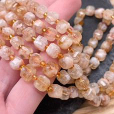 Цитрин куб огранка 6 мм