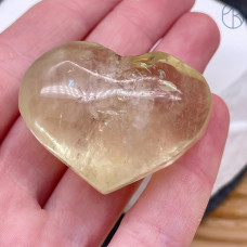 Цитрин сердце ~ 3х4 см