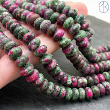 Цоизит рондель ~ 8х5 мм