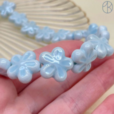 Цветок керамика, цвет светло-голубой 18 мм
