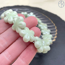 Цветок керамика, цвет светло-зеленый 18 мм