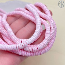 Диски из ракушек, цвет сиреневый, 4*1,7 мм