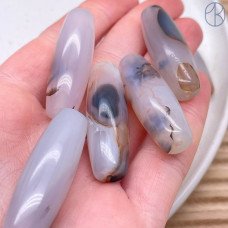 Дзи природные из агата №14 38х12 мм штучно