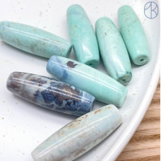 Дзи природные из агата №18 38х12 мм штучно