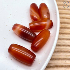 Дзи природные из агата №23 24х12 мм штучно