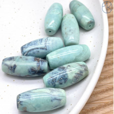 Дзи природные из агата №30 28х14 мм штучно