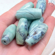 Дзи природные из агата №30 28х14 мм штучно