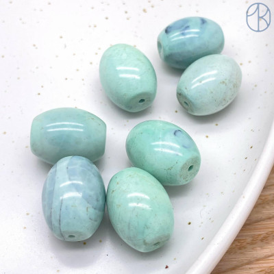 Дзи природные из агата №34 19х15 мм штучно