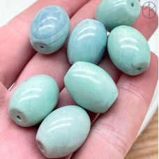 Дзи природные из агата №34 19х15 мм штучно