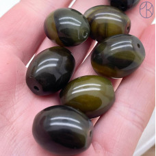 Дзи природные из агата №38 21х14 мм штучно