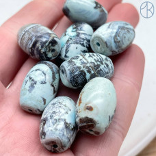 Дзи природные из агата №39 21х14 мм штучно