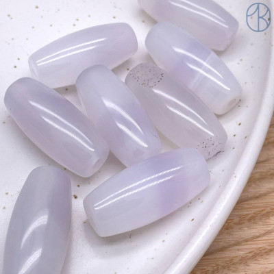 Дзи природные из агата №41 30х14 мм штучно