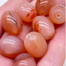 Дзи природные из агата №43 18х15 мм штучно