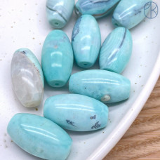 Дзи природные из агата №44 25х14 мм штучно Дзи природные из агата №44 25х14 мм штучно