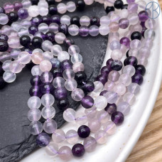 Флюорит фиолетовый №1 6 мм Флюорит фиолетовый №1 6 мм